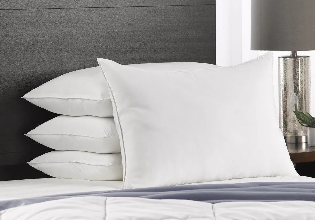 4 Pack Exquisite Hotel Signature Memory Fiber Filled Pillows / Standard Size