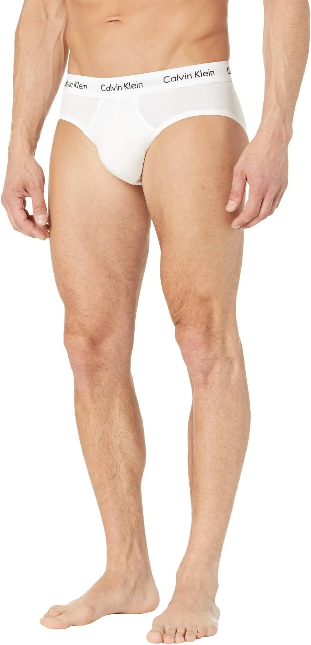 Calvin Klein Underwear Cotton Stretch Hip Briefs, Black