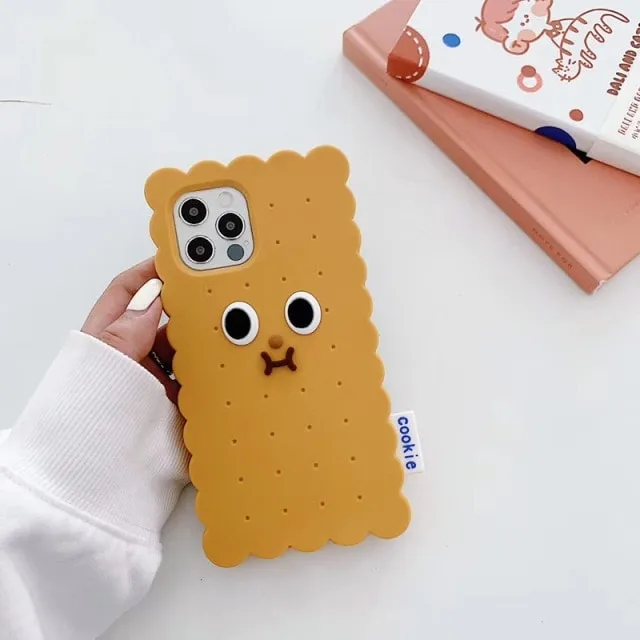 Cute 3D Chocolate Cookies iPhone Case
