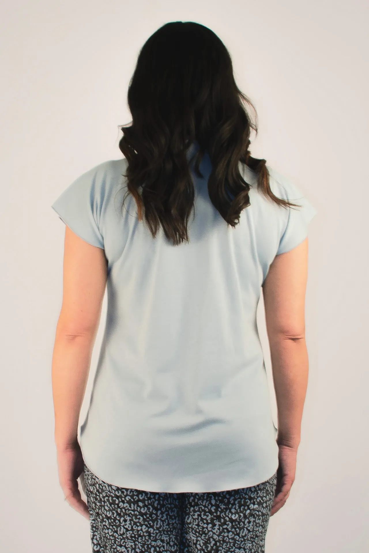 Dove Cotton Sports Knit Short Sleeve Top
