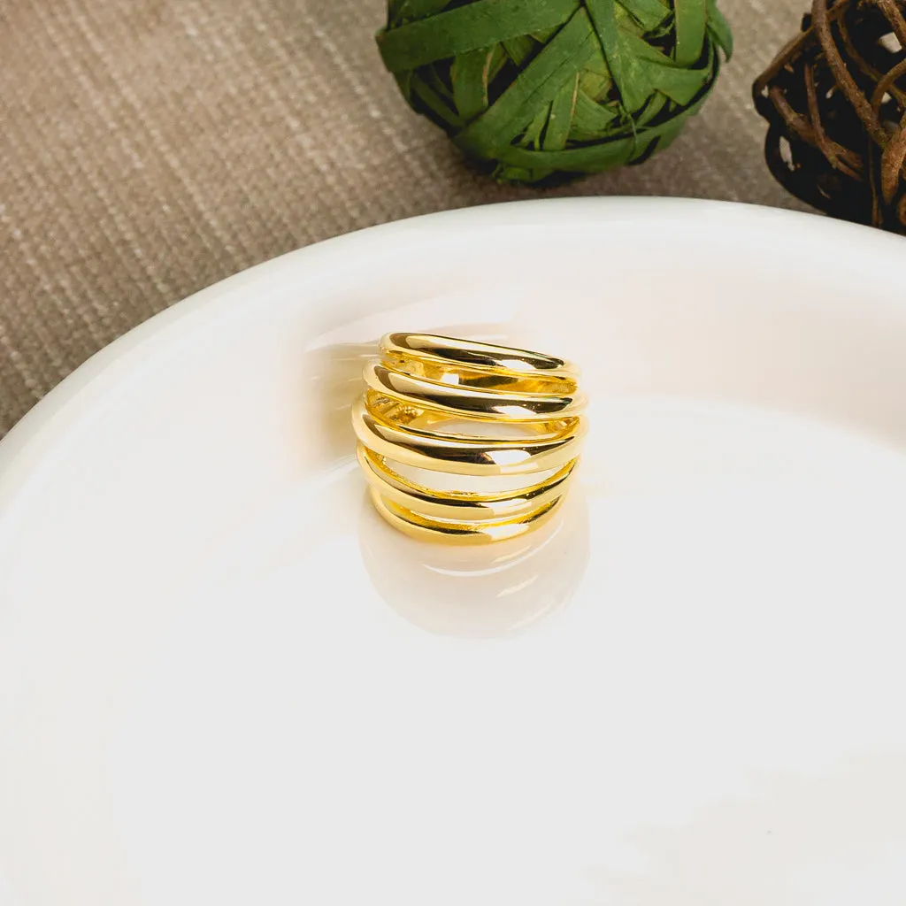 Five Strand Gold Ring