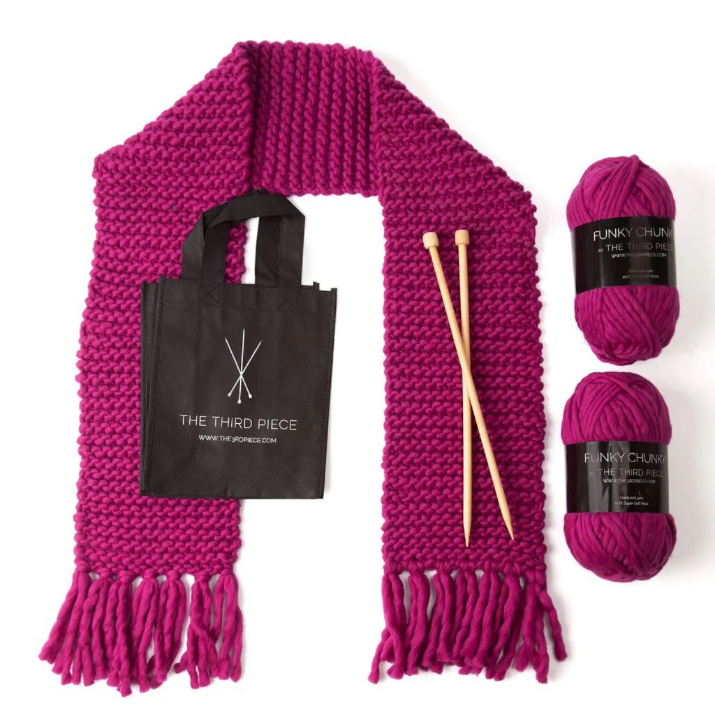 FREE PATTERN - Learn to Knit Scarf