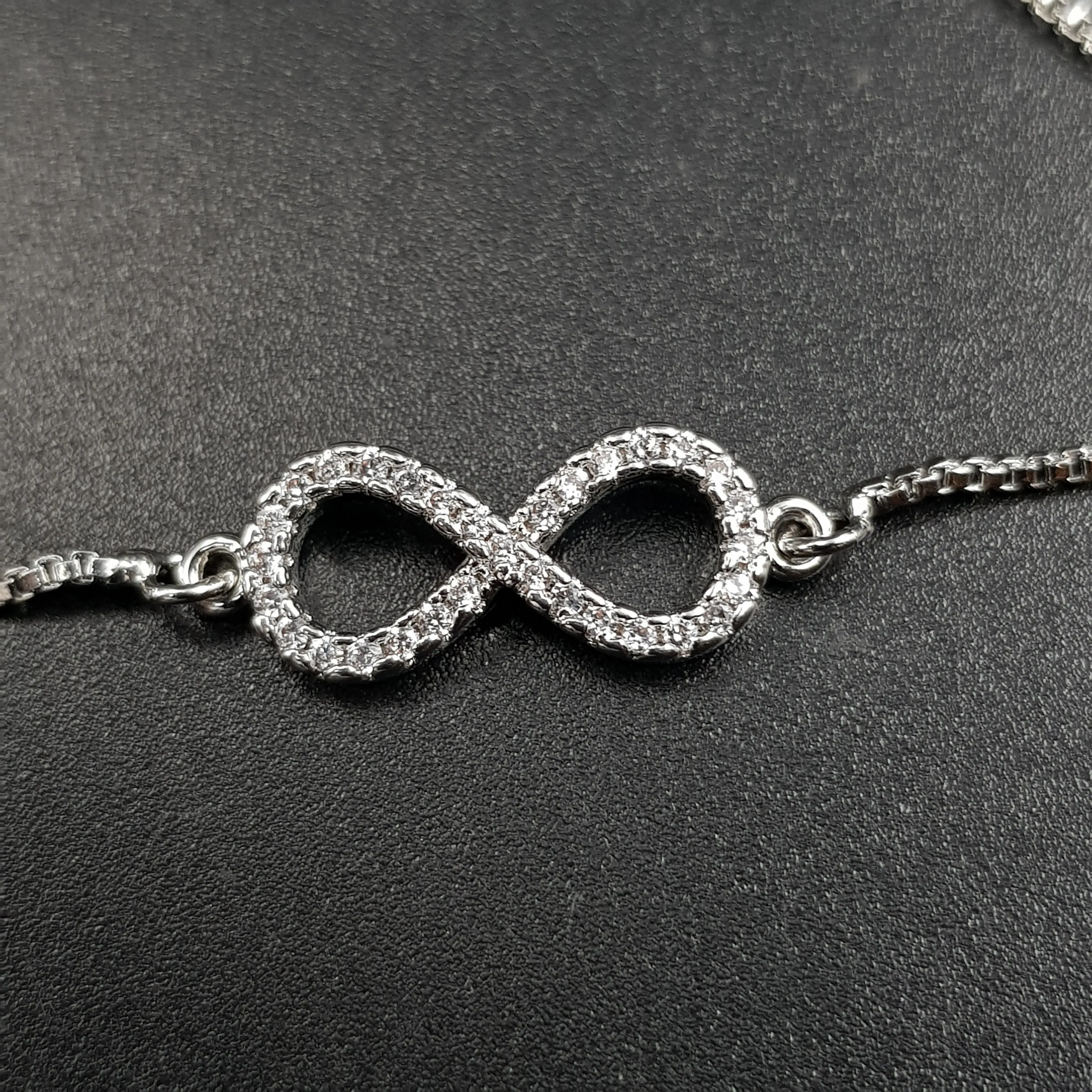 Infinity Zircon/AD Bracelet 11565-88