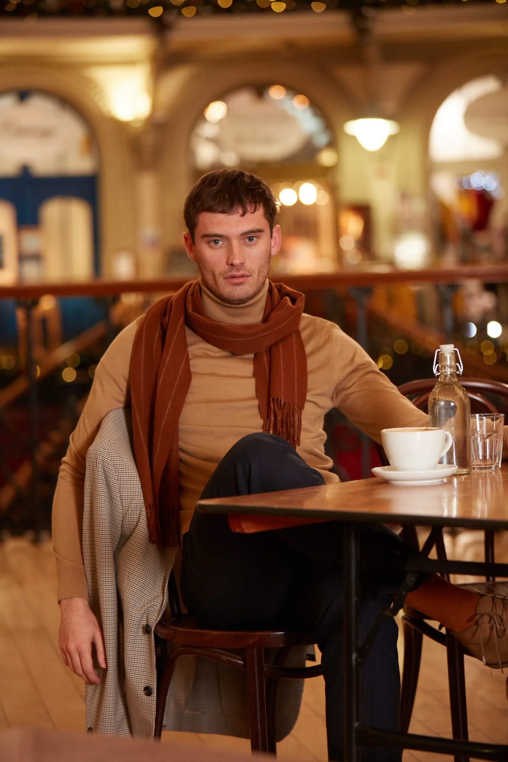 Joshua Ellis - Chalk Stripe Scarf Crocket