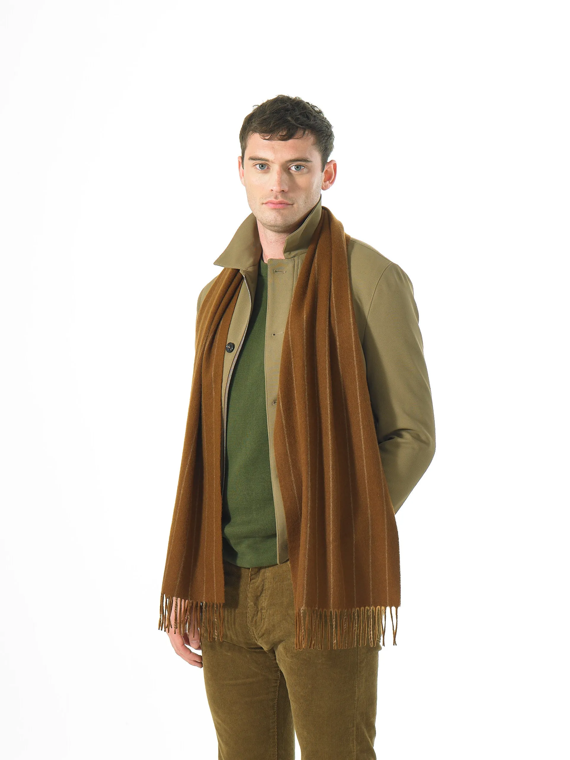 Joshua Ellis - Chalk Stripe Scarf Crocket
