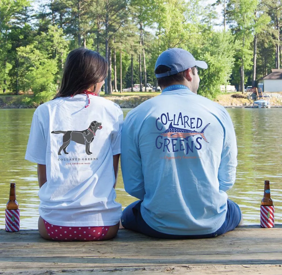 Lowcountry Boil: Long Sleeve T-Shirt - Steel Blue - Medium
