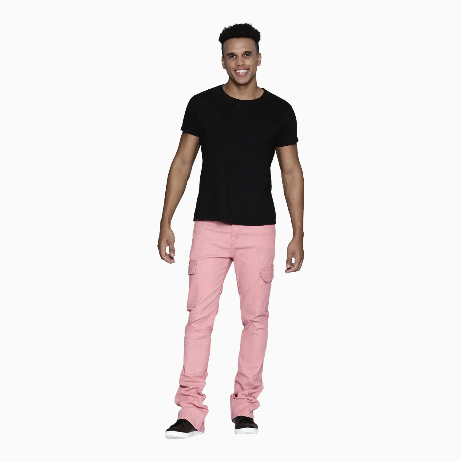 Men's French Cargo Stacked Denim Pant
