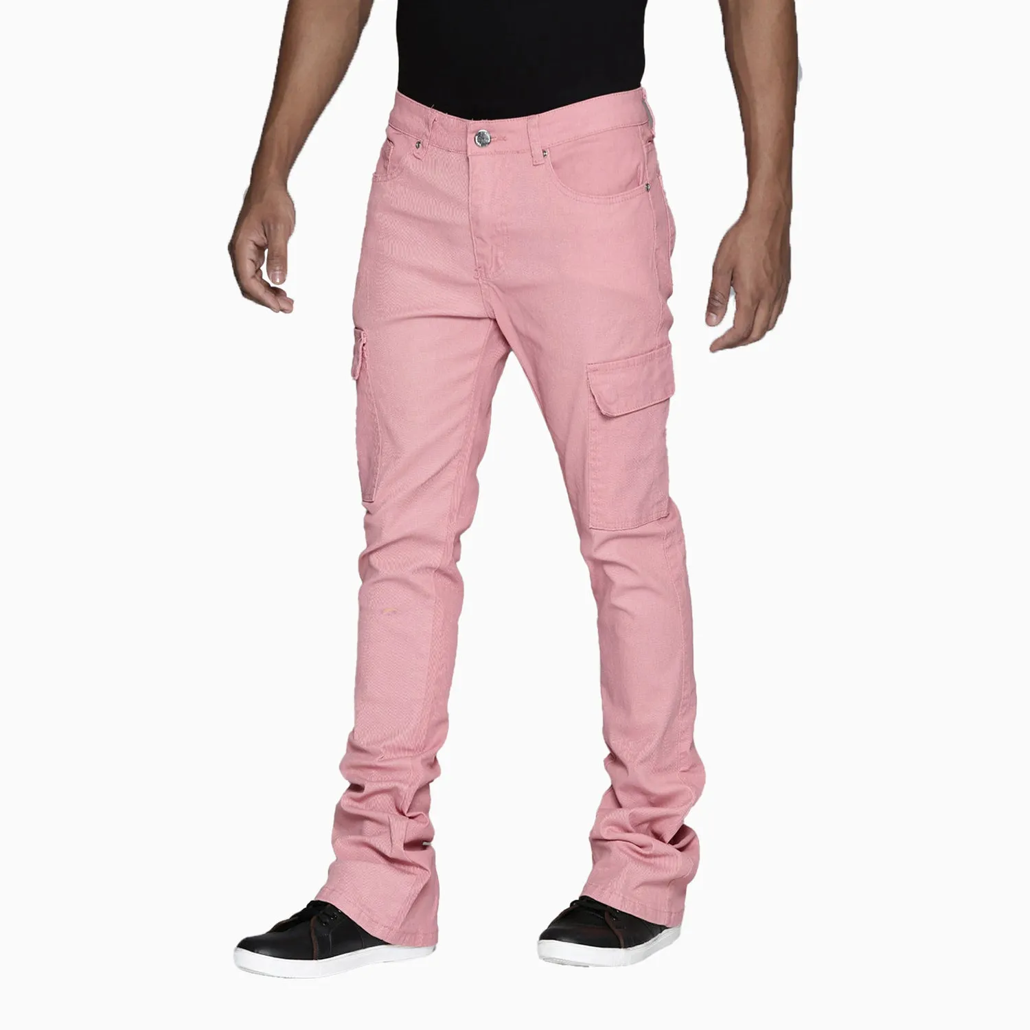 Men's French Cargo Stacked Denim Pant