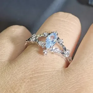 Oval Shaped Zirconia Ring - Exquisite Paved Design