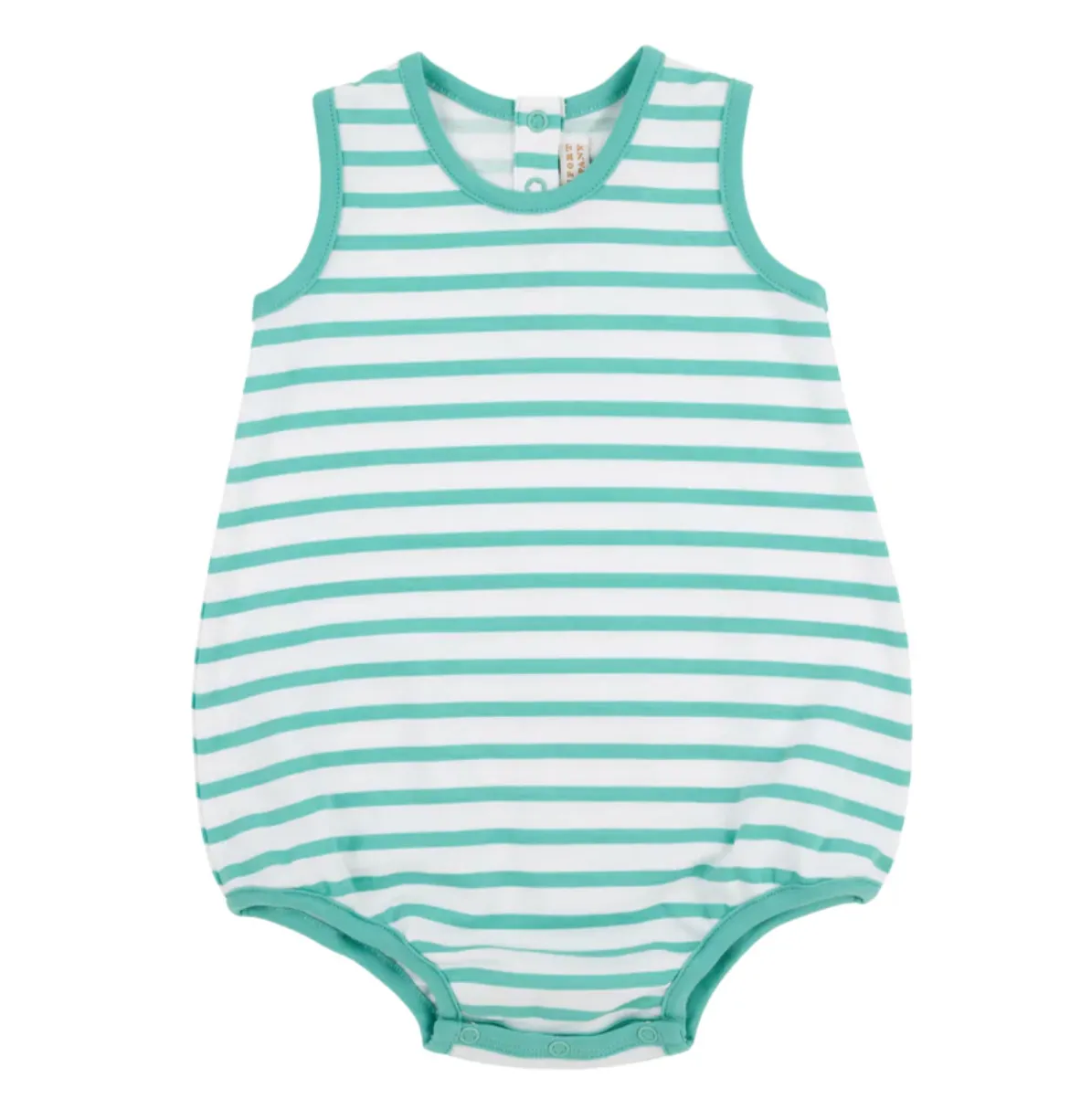 Patton Play Bubble Turks Teal Stripe with Turks Teal