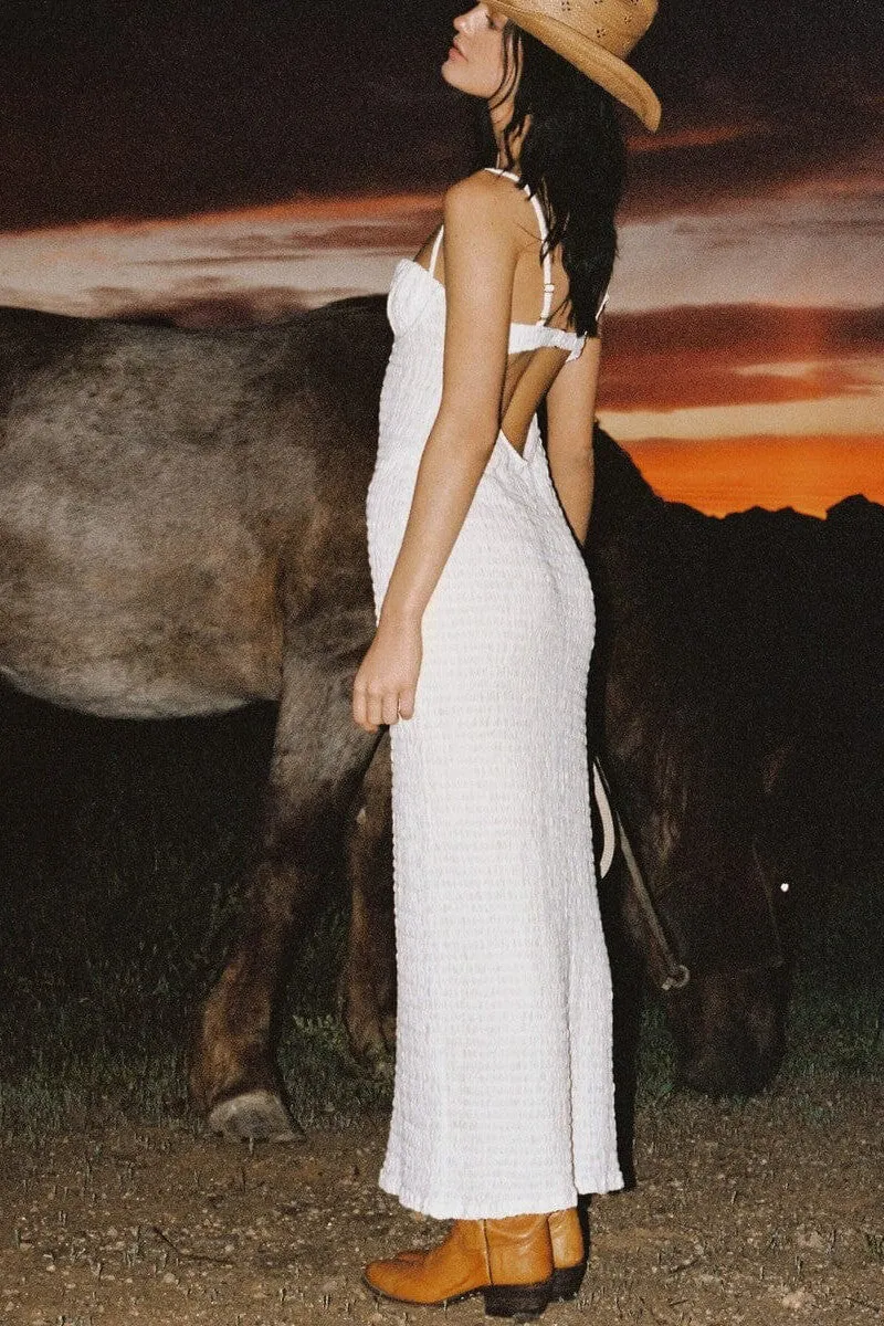 Petal Long Slip Dress