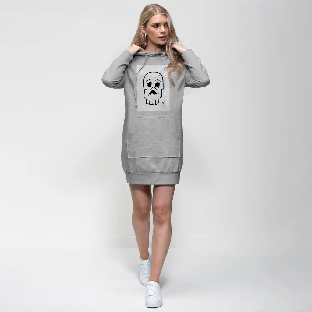 Skull and Cross Bones Premium Adult Hoodie Dress