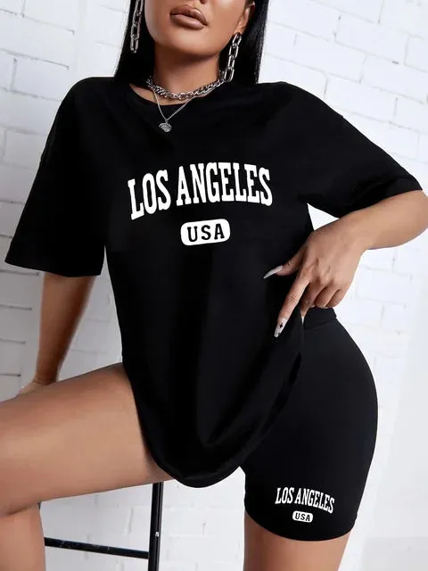 Stylish black two-piece suit
