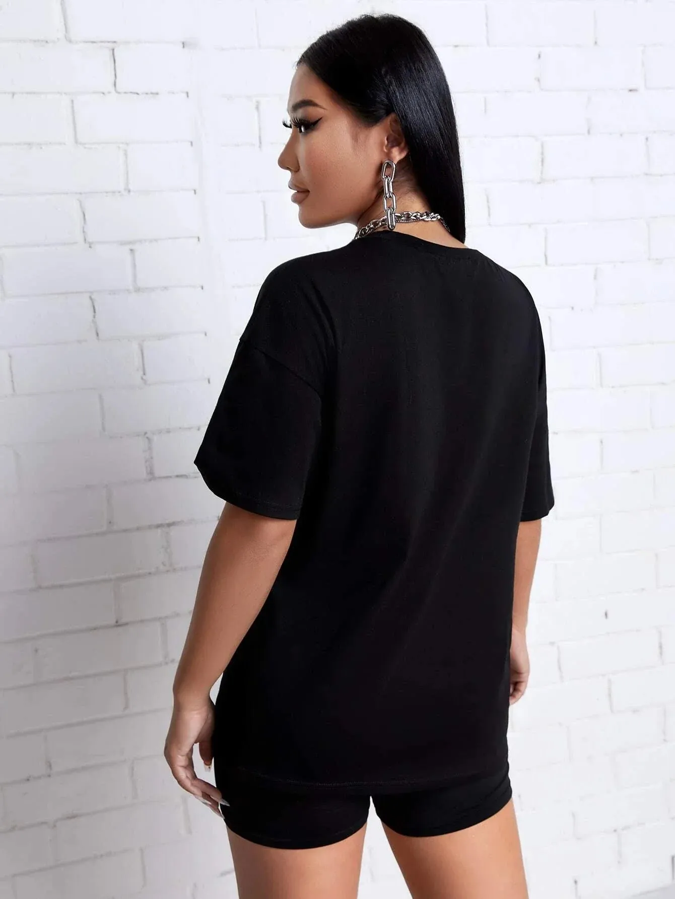 Stylish black two-piece suit