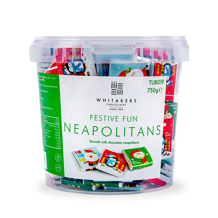 Whitakers Christmas Fun Chocolate Neapolitans - 750g