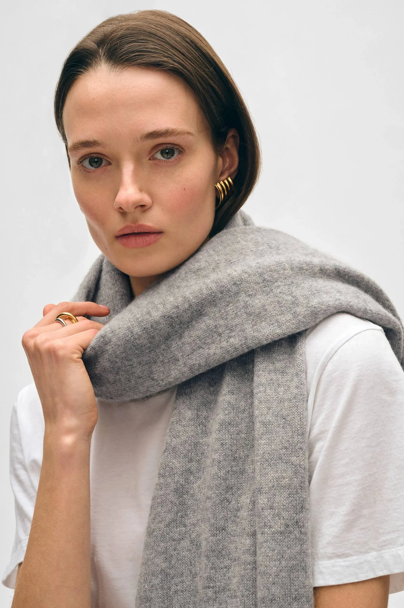 WHITE   WARREN Cashmere Travel Wrap