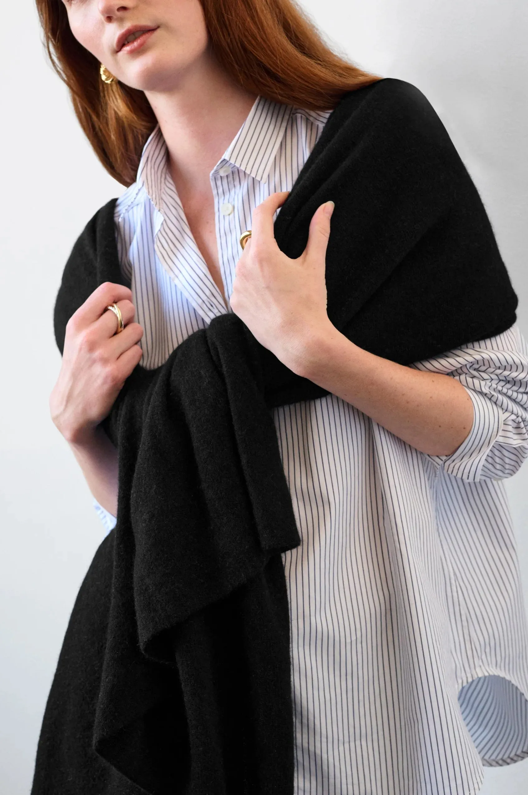 WHITE   WARREN Cashmere Travel Wrap