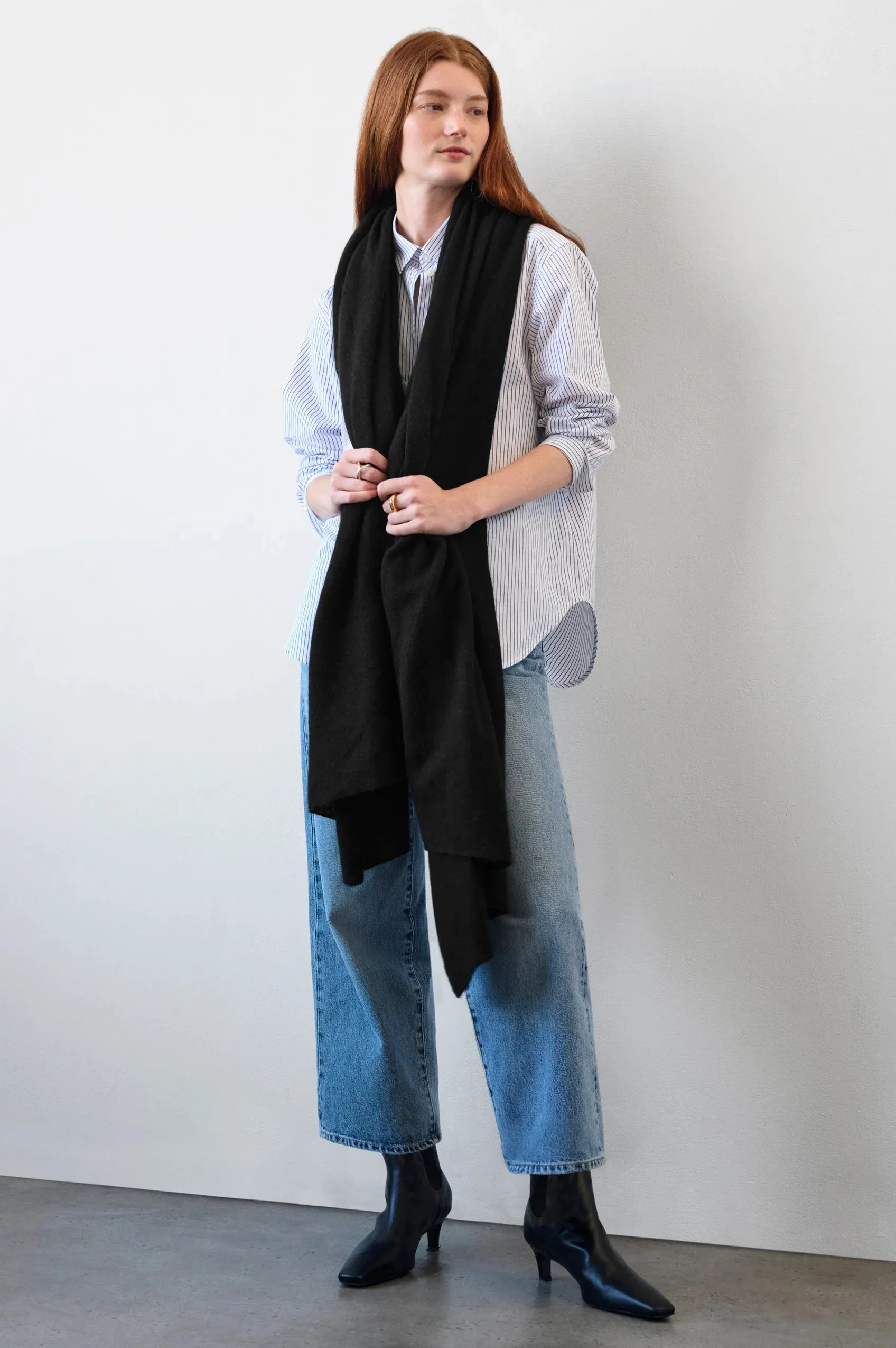 WHITE   WARREN Cashmere Travel Wrap