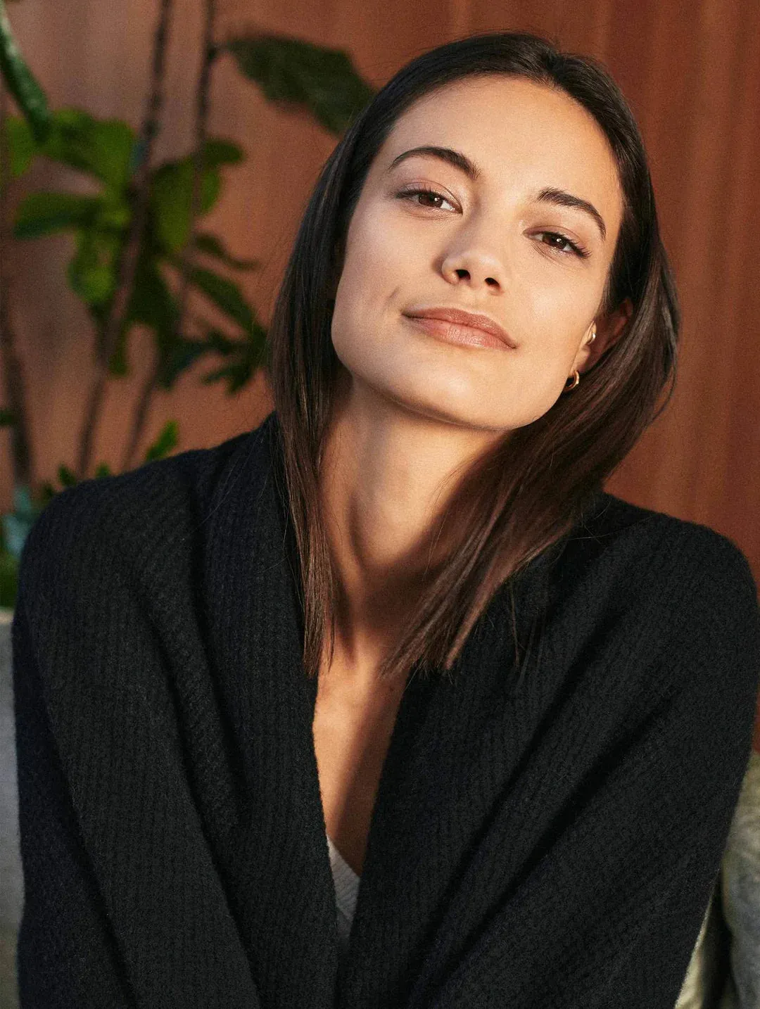 WHITE   WARREN Cashmere Waffle Travel Wrap