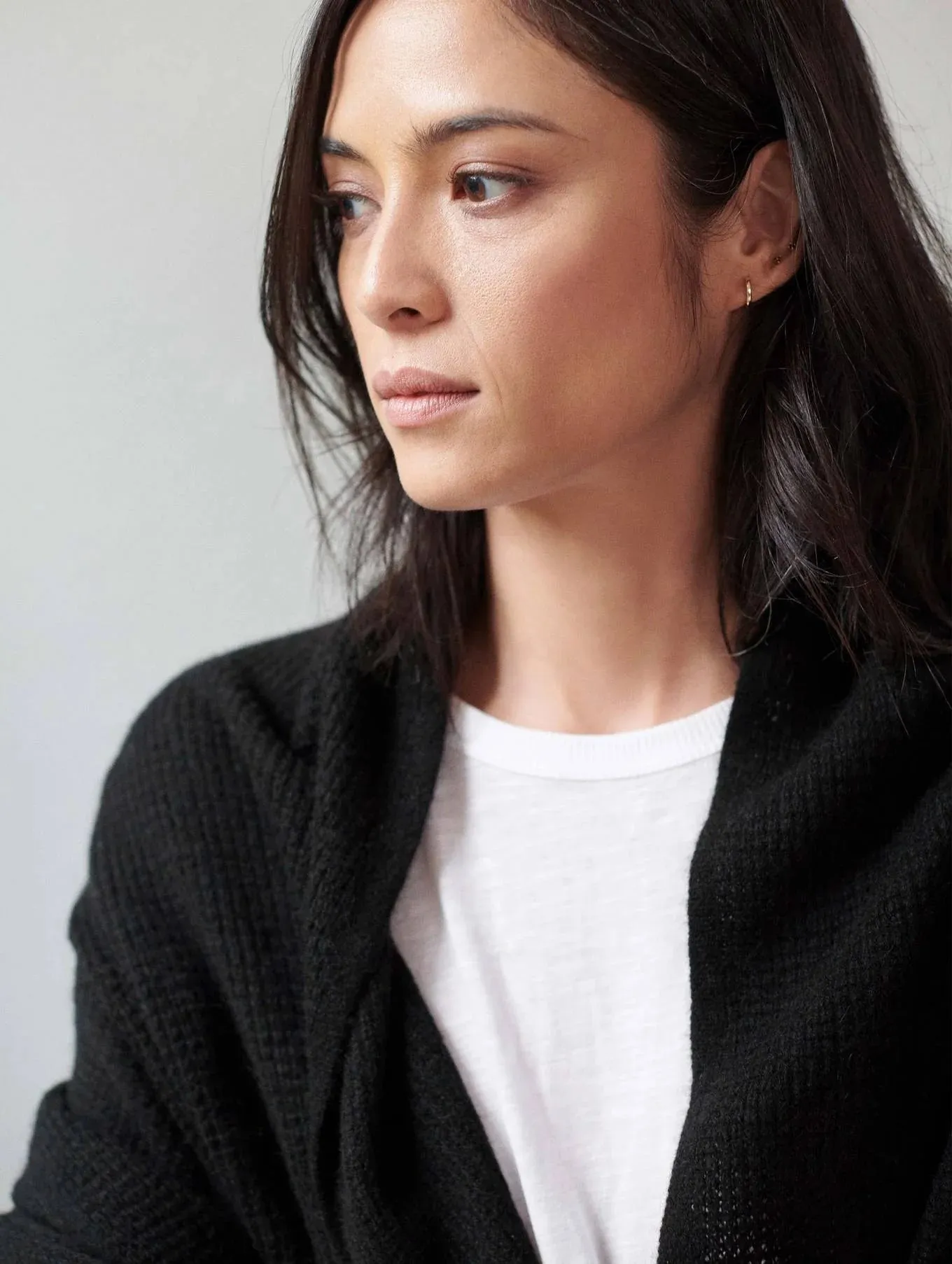 WHITE   WARREN Cashmere Waffle Travel Wrap